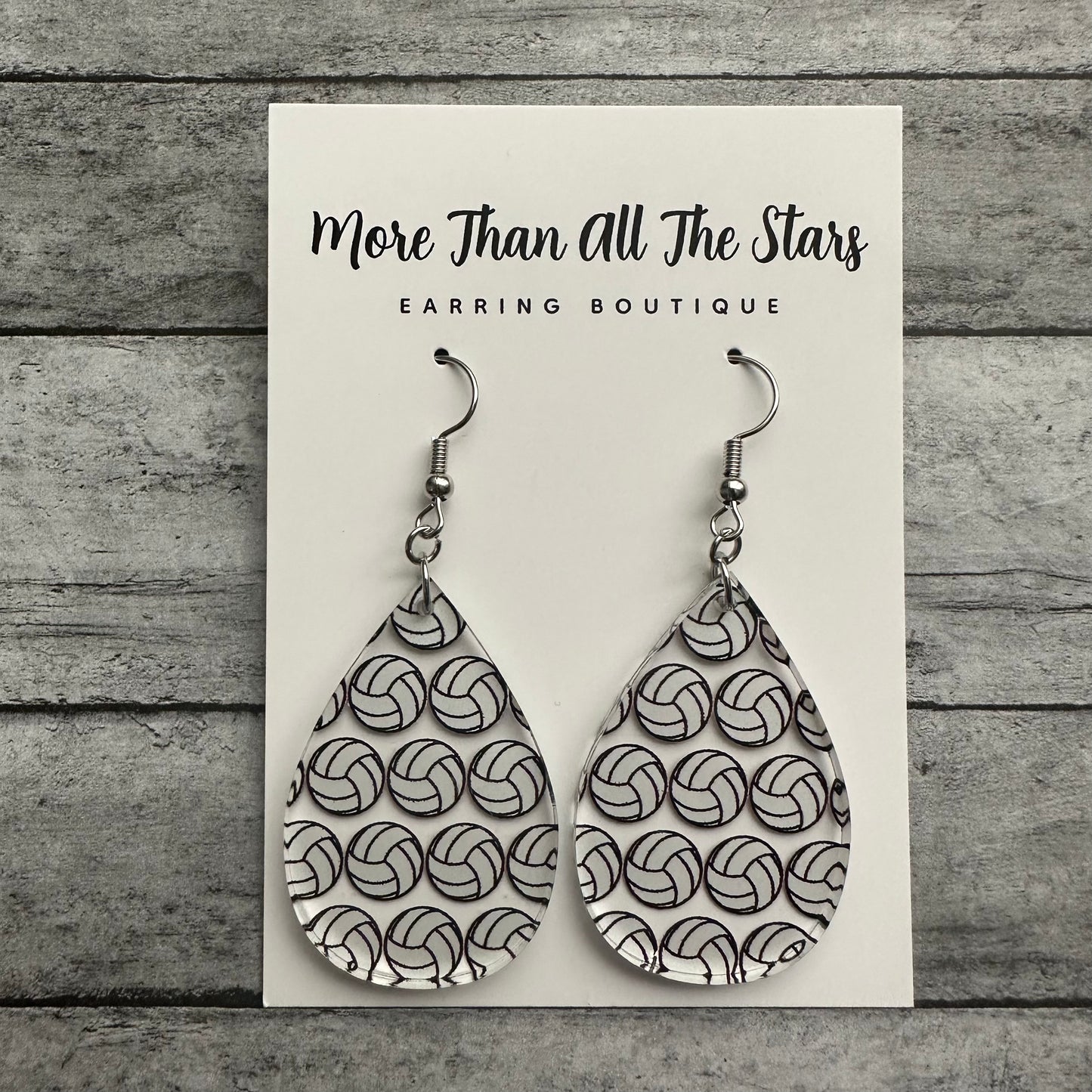 Volleyball Teardrop Earrings