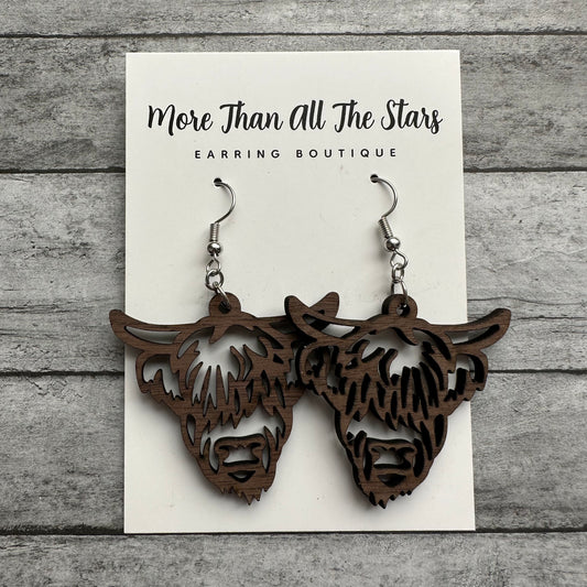 Highland Cow Earrings