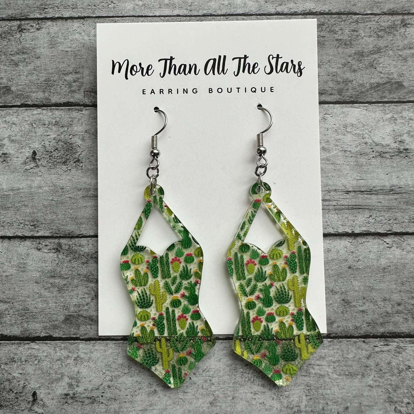 Cactus Swimsuit Earrings