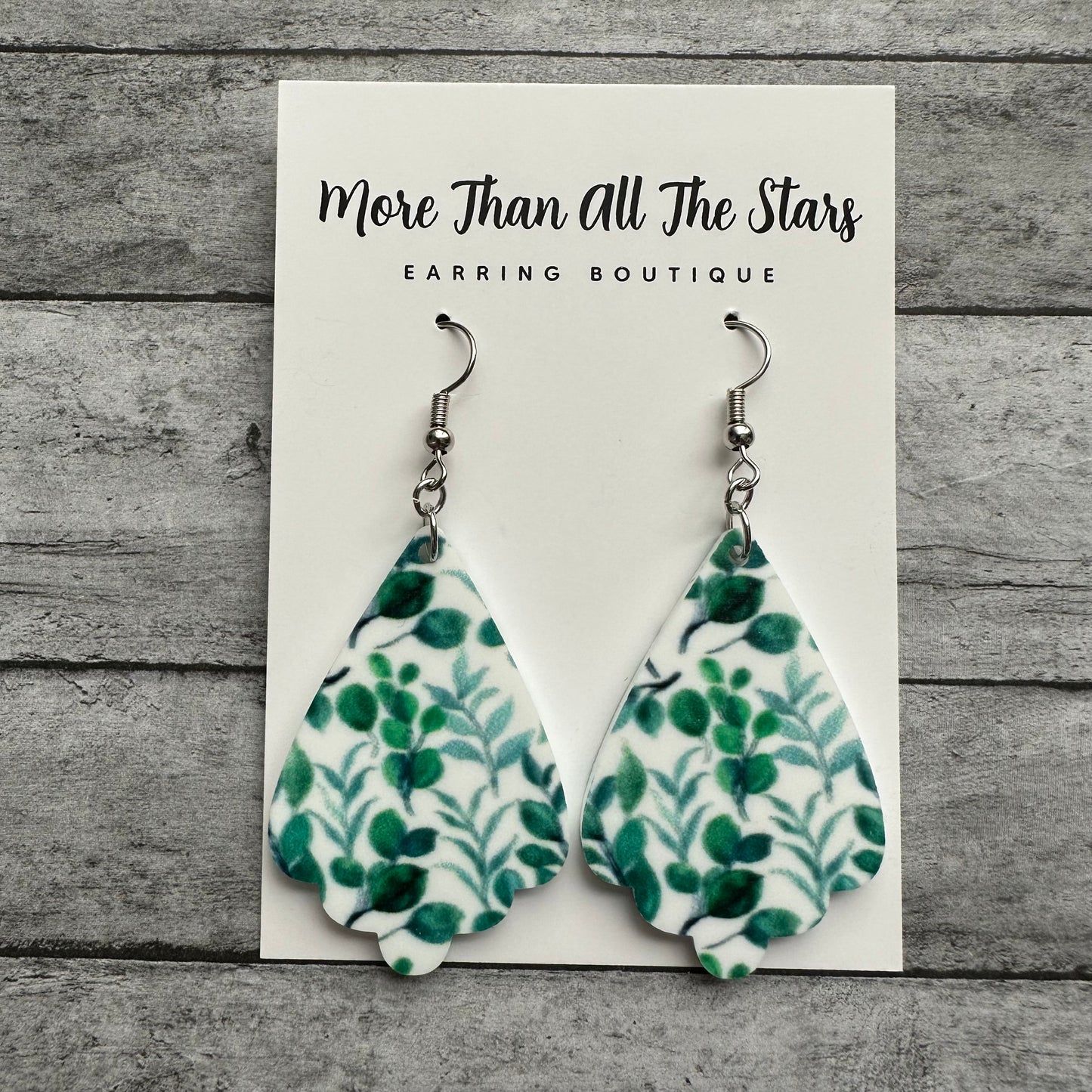 Eucalyptus Leaf Earrings