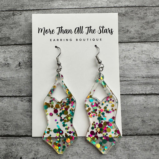 Confetti Swimsuit Earrings