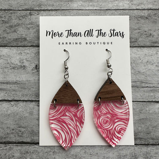 Rose Swirl Earrings