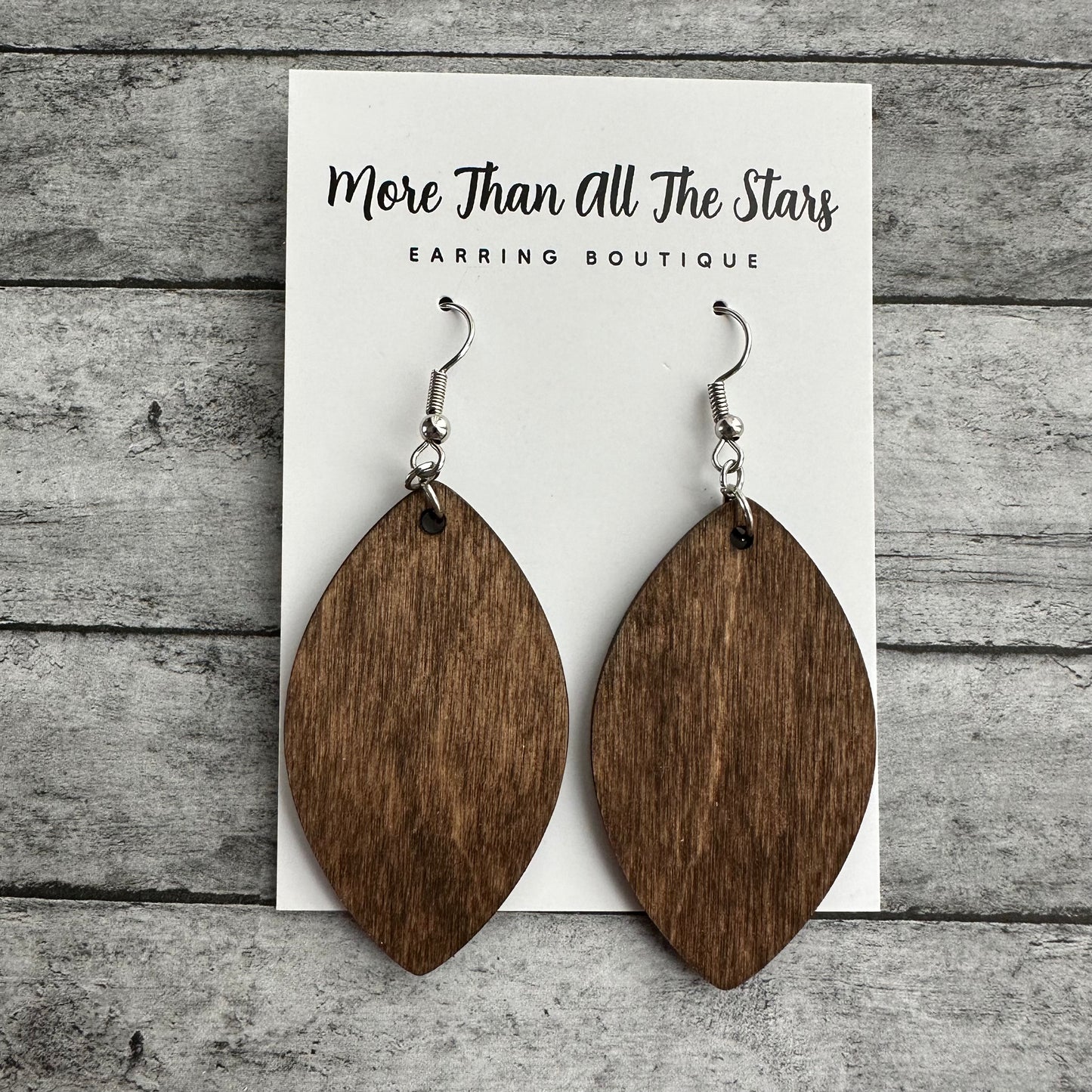 Walnut Petal Earrings