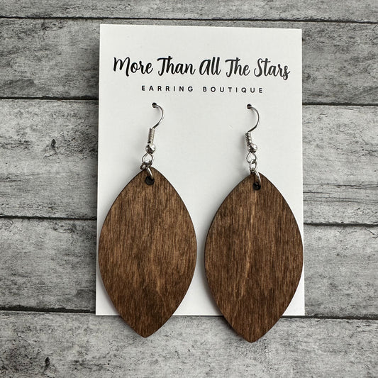 Walnut Petal Earrings