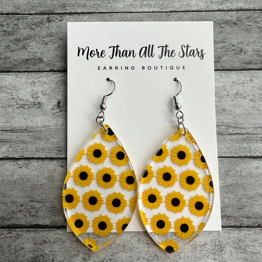 Sunflower Petal Earrings