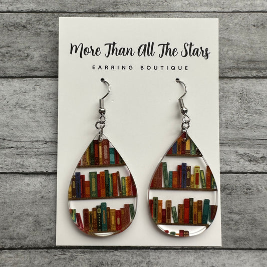 Acrylic Book Earrings