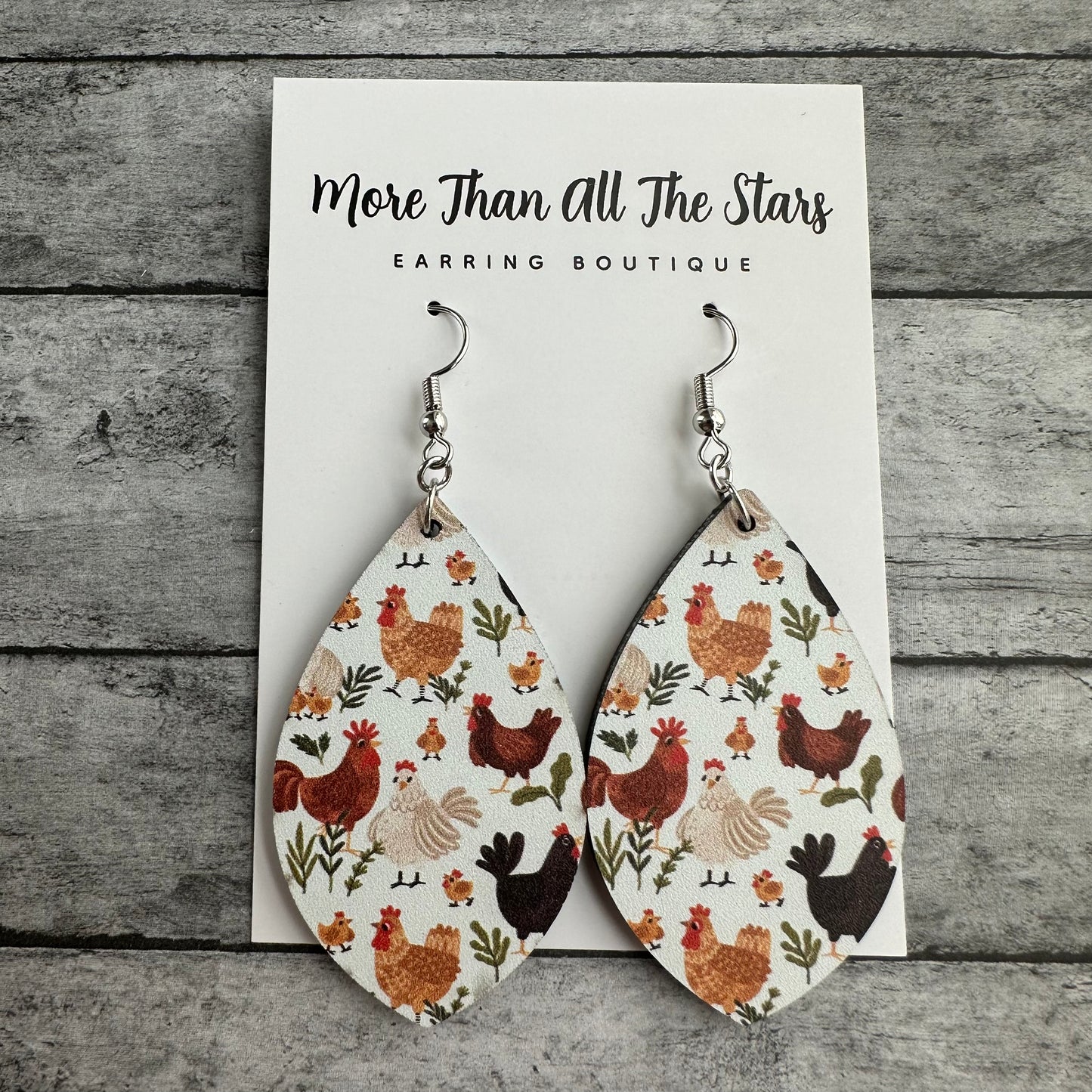 Chicken Petal Earrings