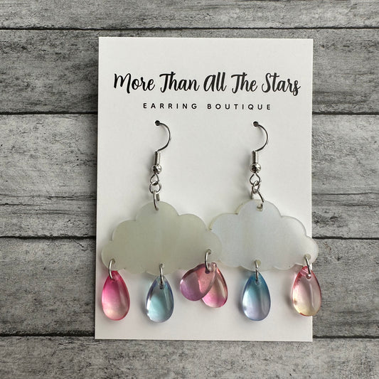 Rainbow Cloud Earrings