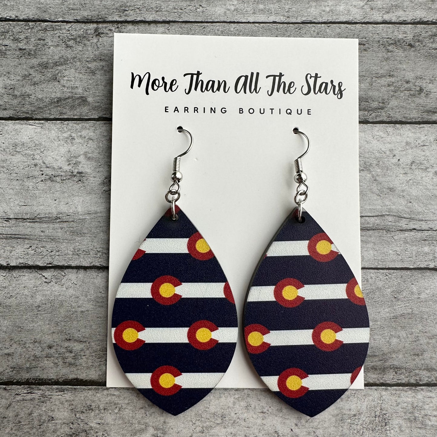 Colorado Flag Earrings