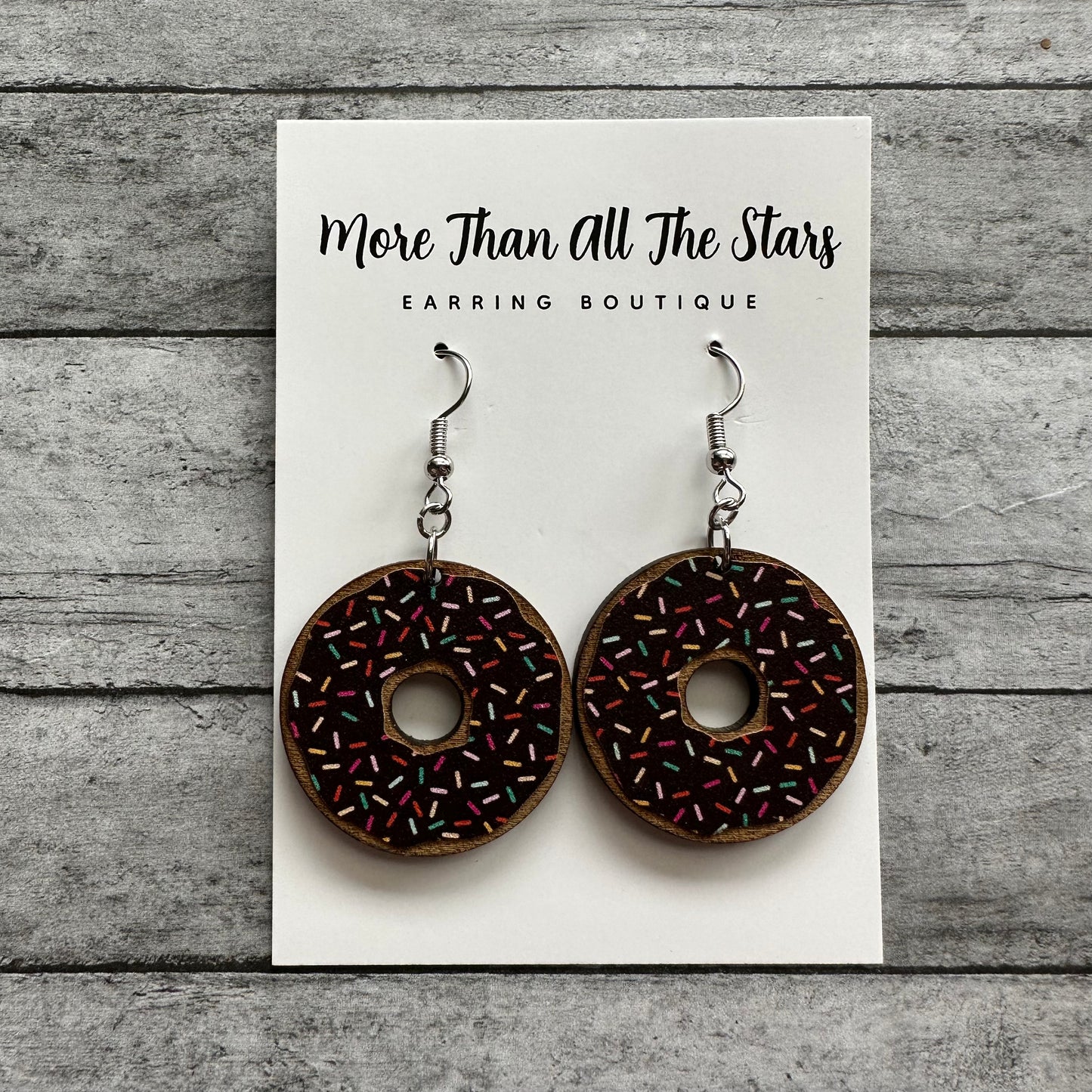 Chocolate Donut Earrings