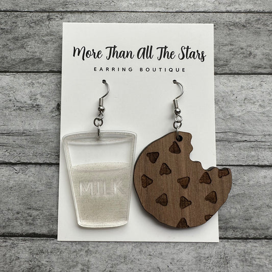 Milk and Cookie Earrings